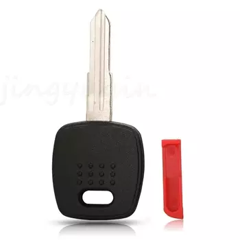 Jingyuqin Сменный чехол для дистанционного ключа автомобиля, чехол-брелок для Nissan, пустой ключ с необрезанным лезвием