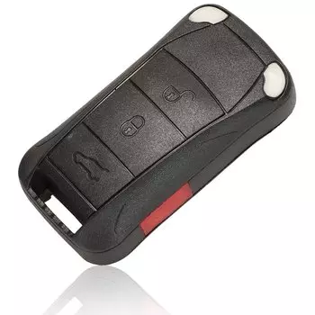 Jingyuqin Сменный пульт дистанционного управления, складной автомобильный ключ, чехол-брелок для Porsche Cayenne GTS, 3 кнопки