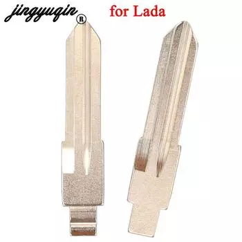 Jingyuqin Сменный складной флип-дистанционный автомобильный ключ, лезвие KD/VVDI, заготовка для ключа LADA, необрезанное лезвие