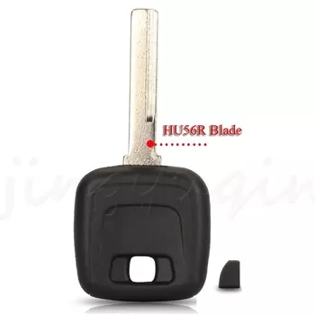 Jingyuqin Сменный транспондерный ключ от автомобиля для Volvo S40 V40 D30 S60 S80 XC90 XC60, пустой брелок для ключей, необрезанный NE66/HU56R Blade