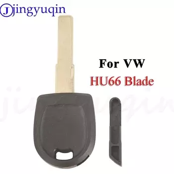 Jingyuqin Transponder Key Shell Заготовки для автомобильных ключей Чехол для VW Passat Golf Phaeton Kaninchen Beetle Cabriolet Polo HU66 Пустое лезвие