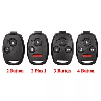Jingyuqin удаленный автомобильный ключ для Honda Accord Civic CRV Pilot Insight 2/3/4 кнопки брелок авто чехол без замены лезвия