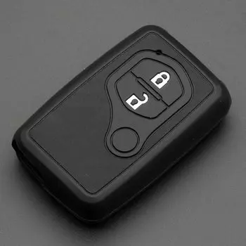 Jingyuqin углеродный силиконовый чехол для ключей от машины чехол для Toyota Land Cruiser Prado 150 Camry Prius, корона для Subaru Foreste Outback XV