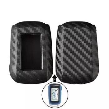 Jingyuqin углеродный силиконовый чехол для смарт-ключа для русского Starline A92 A94 V62 A62 Tamarack 2-сторонняя автомобильная сигнализация ЖК-дисплей Holde Protect Замена