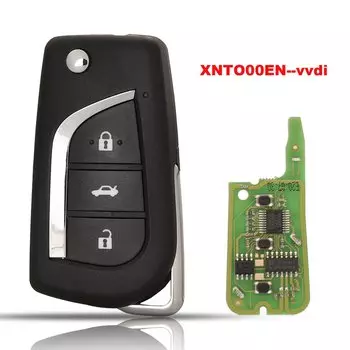 Jingyuqin XHORSE VVDI2 XNTO00EN для Toyota Тип Беспроводной универсальный дистанционный ключ 3 кнопки XN008 Пульт дистанционного управления с чипом NXP