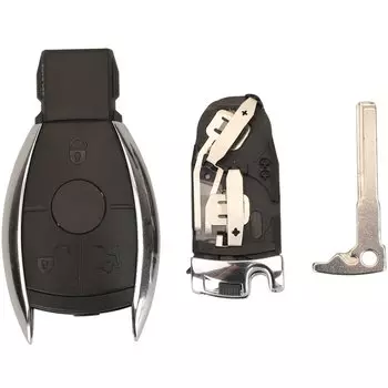 Jingyuqin Замена для Mercedes Benz NEC W203 W204 W210 AMG BGA Пульт дистанционного управления Умный автомобильный ключ Чехол-брелок 3/4 кнопки