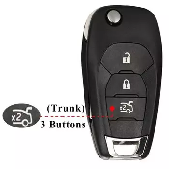 Jingyuqing модифицированный 2/3/4 кнопки пульт дистанционного управления флип-Брелок чехол для Chevrolet Cruze Aveo 2014-2018
