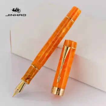 Перьевая ручка Jinhao 100, роскошные ручки с золотой стрелкой, перьевое перо M/F/EF, ручки с чернилами для письма, канцелярские принадлежности, офисные школьные принадлежности