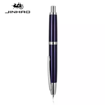 JINHAO 10 перьевая ручка металлическая жемчужно-синяя EF F