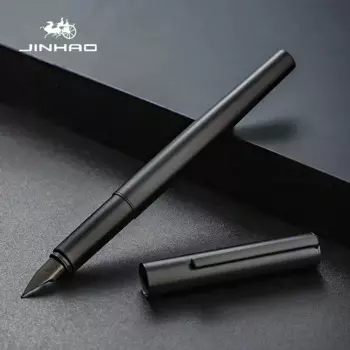 JINHAO 35 серебряно-черная перьевая ручка