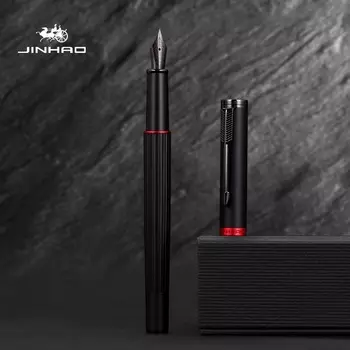 JINHAO 88A металлическая перьевая ручка черная/красная EF F