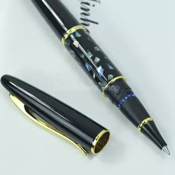 Jinhao черно-золотая металлическая шариковая ручка с нефритовым узором профессиональная ручка для письма JRP008