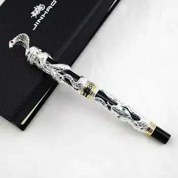 Jinhao Snake Серебряная гелевая ручка