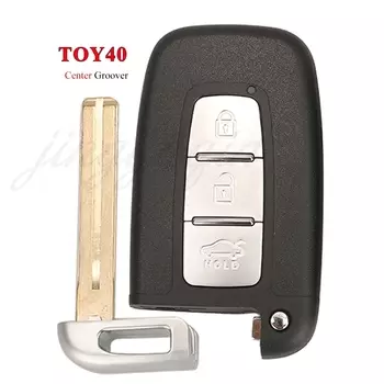 Jinyuqin 3-кнопочный смарт-брелок с дистанционным управлением для Hyundai I30 Ix35 Coupe Elantra Veloster Equus Genesis Velo Sonata Uncut Blade