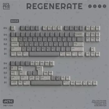 JKDK Studio регенерат, PBT Сублимация Оригинал 68 980 75 87 104, механическая клавиатура колпачки