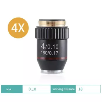 JLLSMCMGGX 195 ахроматический объектив для микроскопа 4X 10X 20X 40X 60X 100X