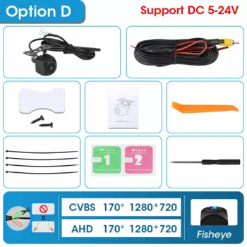 JMCQ 175 ° AHD 1080P Автомобильная камера заднего вида, автомобильный объектив заднего вида «рыбий глаз», ночное видение, водонепроницаемая Универсальная автомобильная камера заднего вида