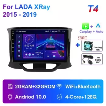 JMCQ 2 Din Carplay Android 12 Автомобильный стерео радио Мультимедийный видеоплеер для LADA X Ray Xray 2015-2019 навигация GPS головное устройство