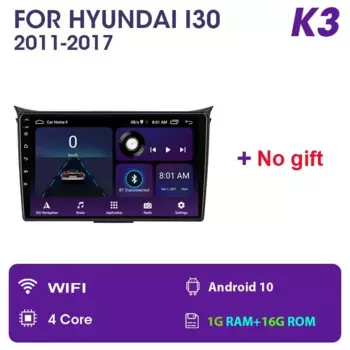 JMCQ 2-диночный автомобильный радиоприемник-мультимедийный плеер для Hyundai i30 II 2 GD 2011-2017 Android 12 4G GPS-навигация Стерео головное устройство Carplay