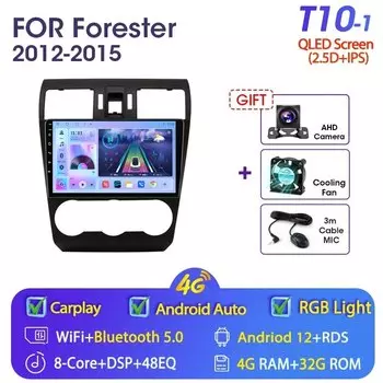 JMCQ 2din Android 12,0 для Subaru Forester XV WRX 2012-2015 Автомагнитола мультимедийный плеер GPS-навигатор 4G Carplay DSP головное устройство