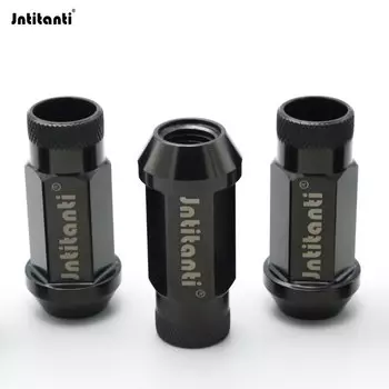 Jntitanti Gr5 титановые наконечники обода колеса гоночного автомобиля M12/M14x1.25/1,5x48 мм открытые накатанные концевые конусные сиденья