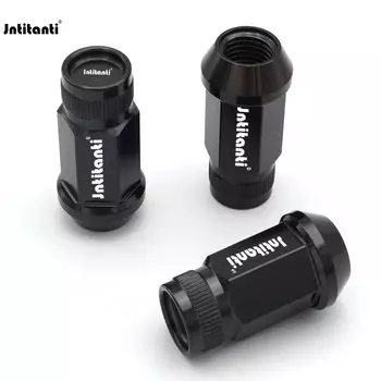 Jntitanti Gr.5 титановая конусная гайка сиденья с закрытым концом и накаткой M12*1,5/1,25*45 мм для Toyota, Mazda, Honda, Acura, Scre, Lexus