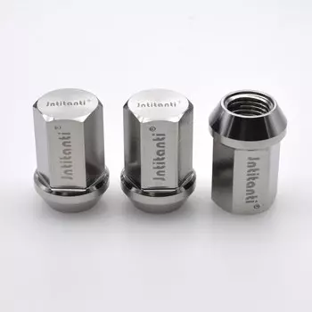 Jntitanti конусное сиденье с закрытым концом Gr5, титановое колесо, гайка с автоматическим наконечником M12x1,5x35 мм для Toyota Honda Mazda Mistubishi Ford Buick Kia