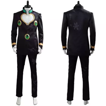 JoJo Bizarre Adventure Giorno Giovanna Косплей Костюм Золотой Ветер Костюм Пальто Наряд Взрослых Мужчин