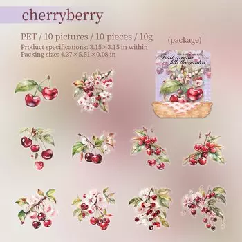 Journal GO наклейки для скрапбукинга фруктовый сад 10 шт