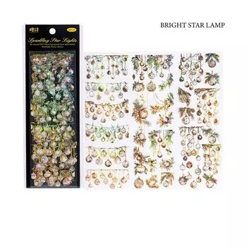 Journamm 3D золотые наклейки для скрапбукинга