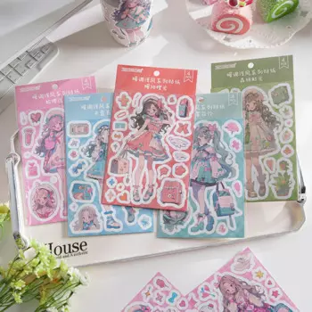 Journamm наклейки kawaii 4 шт.