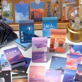 Journamm наклейки пейзажи 50 шт.