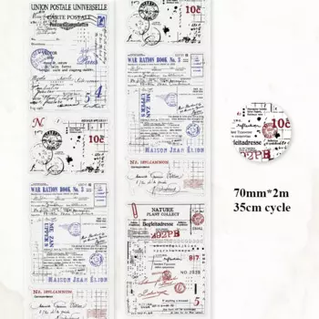 Journamm Английский коллаж лента ПЭТ 70мм*2м