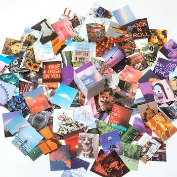 Journamm Мини-книги из винтажной бумаги 400 шт.