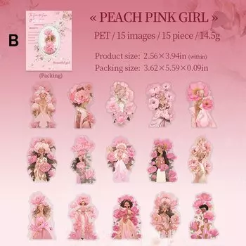 Journamm наклейки цветы для коллажей 15 шт