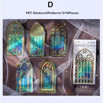 Journamm наклейки для окна цветы золото 10 шт