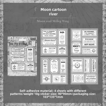 Journamm наклейки для скрапбукинга 4 листа