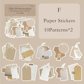 Journamm наклейки винтажный коллаж 20 шт.