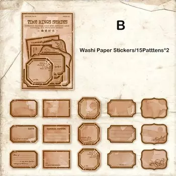 Journamm винтажные наклейки 30 шт.