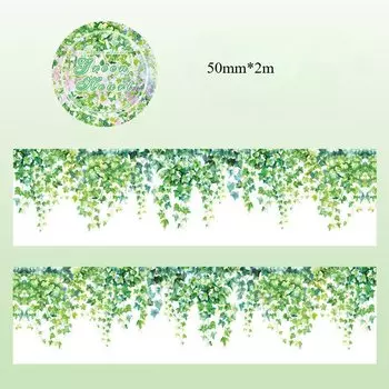 Journamm зеленая декоративная лента ПЭТ 50см*2м