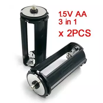 JOYING LIANG Держатель для батарей 3 в 1 с фонариком
