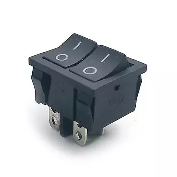 JOYING LIANG Двойной кулисный переключатель KCD5 черный