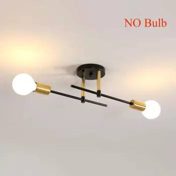 JOYINLED 2-х головный черный золотой потолочный светильник