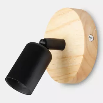 JOYINLED Винтажная деревянная настенная лампа E27