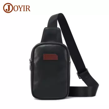 JOYIR Натуральная Воловья кожа сумка на ремне для мужчин Модная Сумка через плечо нагрудная сумка походный повседневный рюкзак для путешествий на открытом воздухе