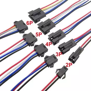 JST SM Разъемы 2P 3P 4P 5P 6P