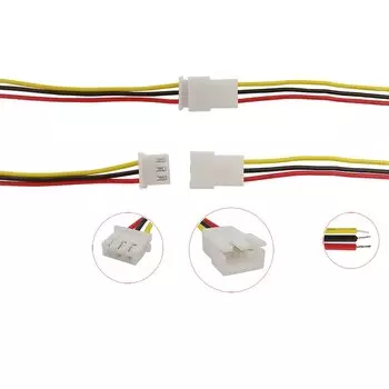 JST XH 2.54 3-контактные разъемы 26AWG 20 см