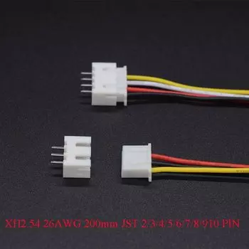 JST XH XH2.54 2,54мм 2/3/4/5/6/7/8/9/10P провод соединитель 26AWG 200мм гringmak