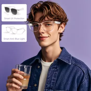 JT-GS03 Bluetooth Смарт-очки наушники 2 в 1 с поляризованными линзами UV400, линзы с защитой от синего света с микрофоном, умные очки