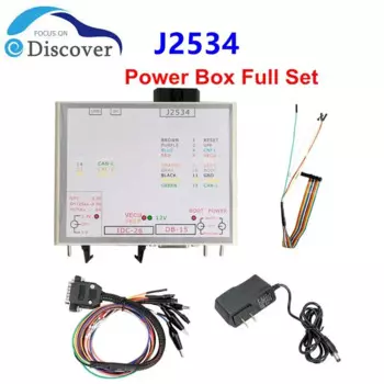 JTAG PowerBox Works Openport J2534 Разъемы для блока питания JTAG Полные адаптеры работает 3 режима Зеленый светодиод